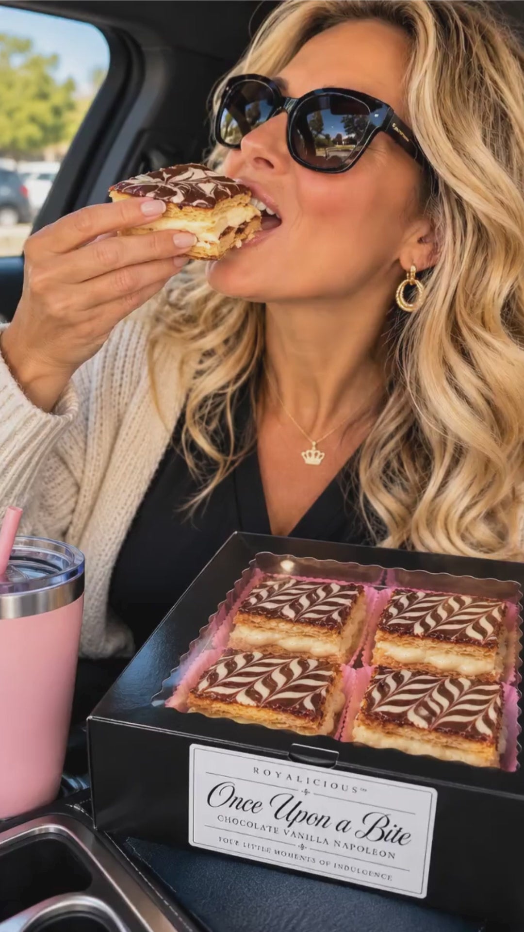 Once Upon a Bite™ | Chocolate Vanilla Napoleons (Box of 4)